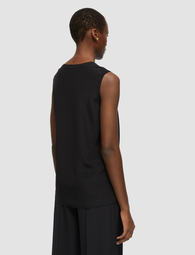 Joseph Womens Slate Bley Sleeveless Silk Blouse In Black