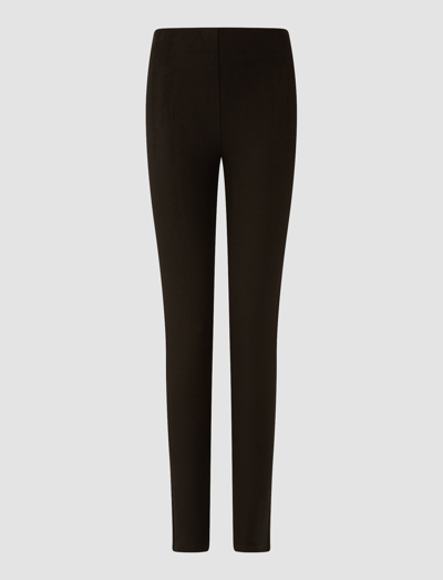 Shop Joseph Gabardine Stretch Leggings In Black