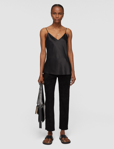 Shop Joseph Silk Satin Clea Camisole In Black