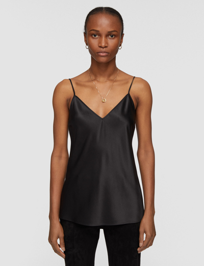 Shop Joseph Silk Satin Clea Camisole In Black