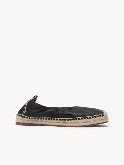 Shop Chloé Lucinda Ballerina Espadrille In Black