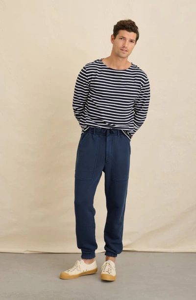 Shop Alex Mill Field French Terry Joggers In Dark Navy