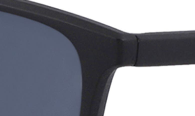 Shop Nike State 55mm Sunglasses In Matte Black/ Dark Grey