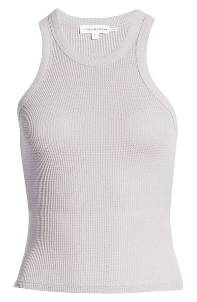 Good American '90s Thermal Racerback Tank In Lilac Mist001