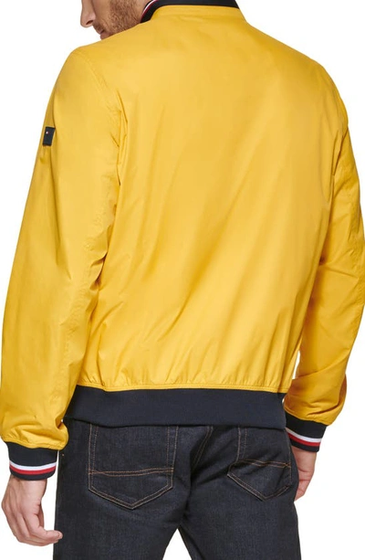 Tommy Hilfiger Men's Spring Bomber Jacket In Yellow