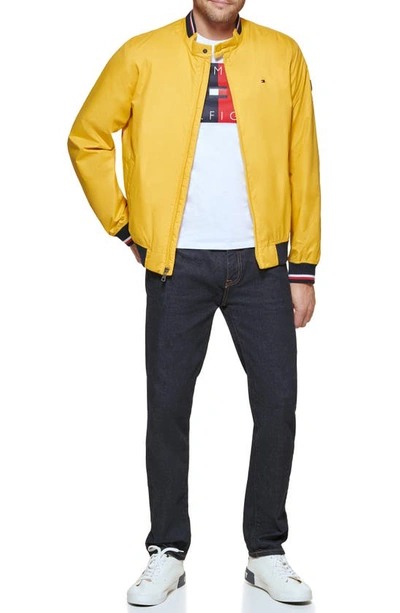 Tommy Hilfiger Men's Spring Bomber Jacket In Yellow