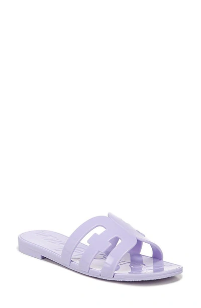 Shop Sam Edelman Bay Jelly Slide Sandal In Misty Lilac