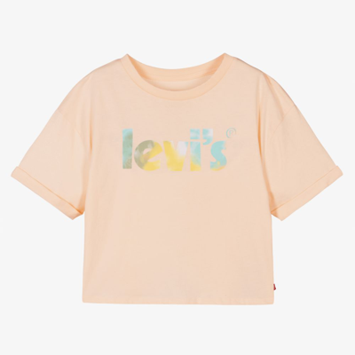 Shop Levi's Teen Girls Pink Logo T-shirt