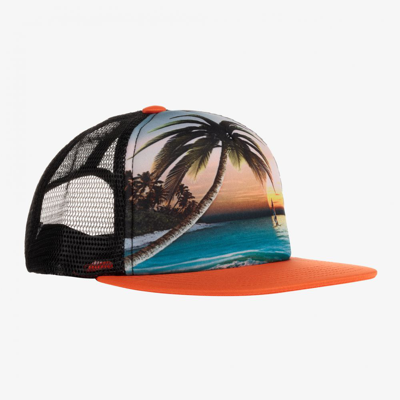 Shop Molo Boys Orange Palm Tree Cap