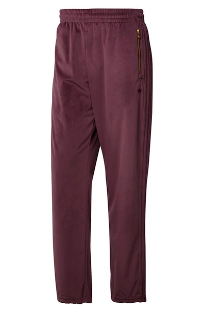 Adidas Originals Firebird Velour Track Pant In Crimson-red | ModeSens