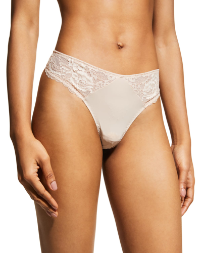 Shop Skarlett Blue Minx Two-pack Lace Thong In Gleam
