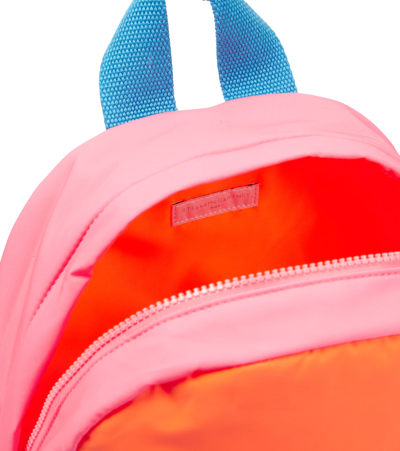 Shop Stella Mccartney Logo Printed Backpack In Multicolor