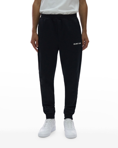 Shop Helmut Lang Men's Core Logo Jogger Pants In Black