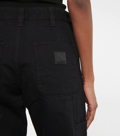 Wardrobe.nyc X Carhartt Wip High-rise Cropped Jeans In Black