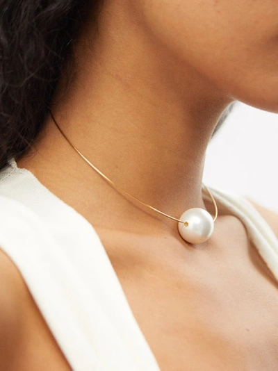 Jil Sander Giant Pearls Necklace 2 | ModeSens