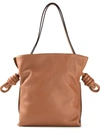 Loewe 'small Flamenco Knot' Calfskin Leather Bag In Tan