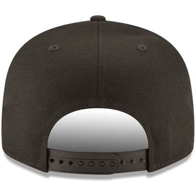 Shop New Era Chicago Cubs  Black On Black 9fifty Team Snapback Adjustable Hat