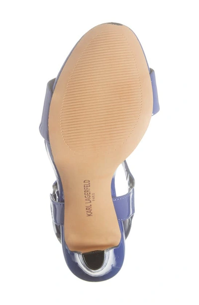 Shop Karl Lagerfeld Cieone Sandal In Azure