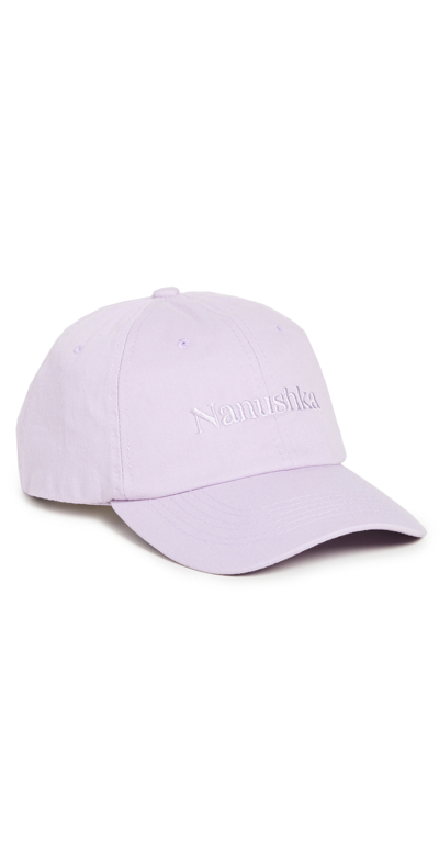 Shop Nanushka Val Hat In Lilac