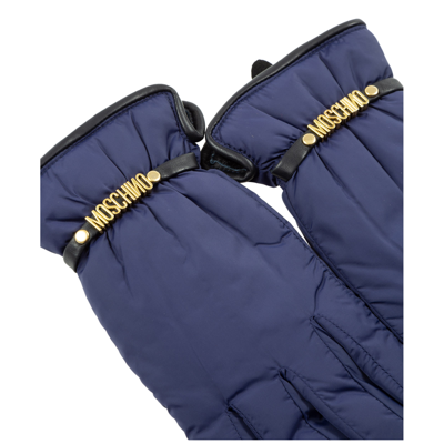 Shop Moschino Women's Gloves In Blue