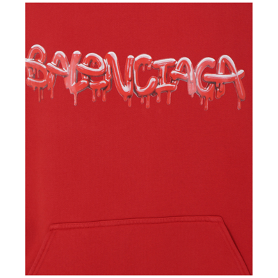 Shop Balenciaga Men's Hoodie Sweatshirt Sweat  Slime In Red
