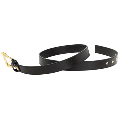 Shop Versace Jeans Couture Women's Genuine Leather Belt   Couture 1 In Black