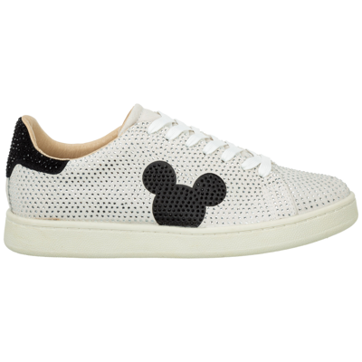 Shop Moa Master Of Arts Women's Shoes Suede Trainers Sneakers  Disney Mickey Mouse Gallery Limited Edition In Beige
