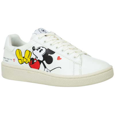 Shop Moa Master Of Arts Women's Shoes Trainers Sneakers   Disney Mickey Mouse Grand Master In White