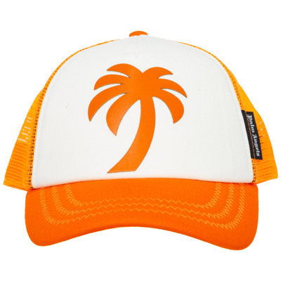 Palm Angels Logo-print Trucker Hat In Orange | ModeSens