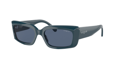 Shop Vogue Eyewear Woman Sunglasses Vo5440s In Dark Blue