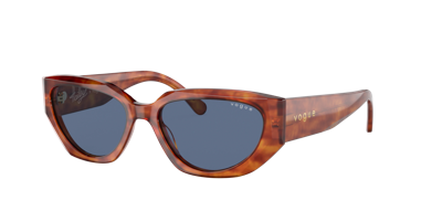 Shop Vogue Eyewear Woman Sunglasses Vo5438s In Dark Blue