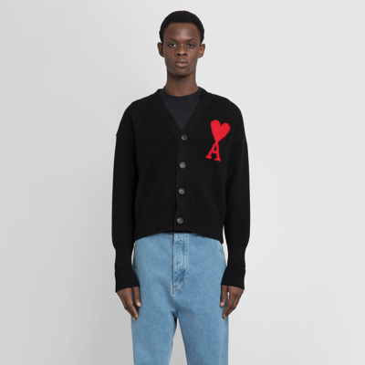 Ami Alexandre Mattiussi Ami Paris Sweaters In Black