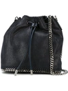 Stella Mccartney Falabella Shaggy Deer Bucket Bag In Blue