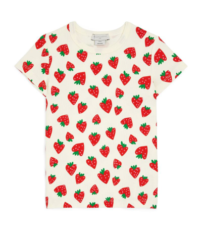 Shop Stella Mccartney Kids Strawberry Print T-shirt (3-16 Years) In Red