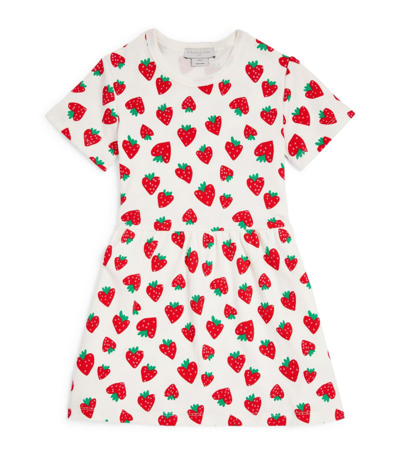 Shop Stella Mccartney Kids Strawberry Dress (3-16 Years) In Red