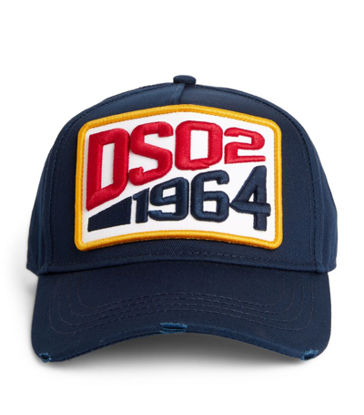 Shop Dsquared2 Dsq2 1964 Baseball Cap In Navy