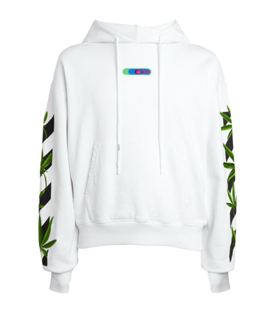 Shop Off-white Weed Arrows Hoodie In White