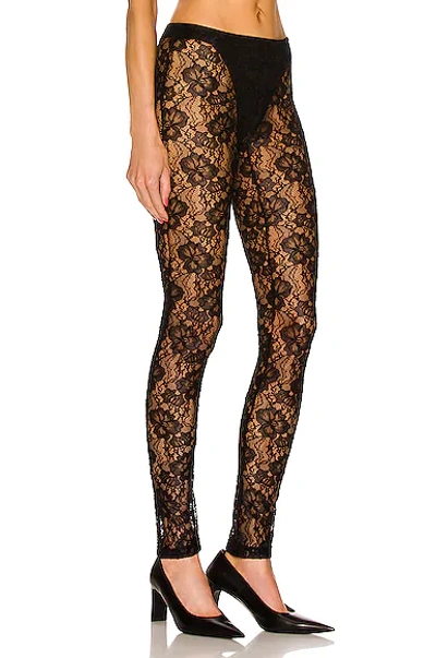Shop Dolce & Gabbana Lace Pant In Nero
