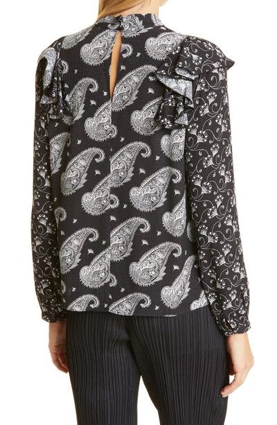 Shop Ted Baker Tiasey Paisley Blouse In Black