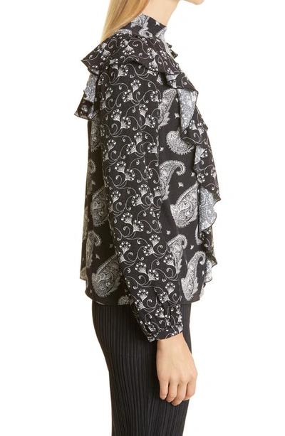 Shop Ted Baker London Tiasey Paisley Blouse In Black