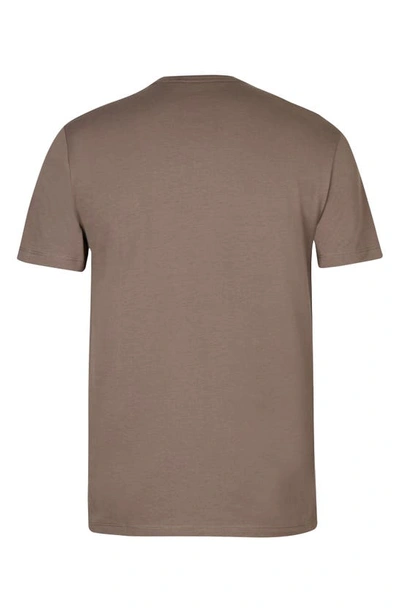 Shop Allsaints Brace Tonic Slim Fit Crewneck T-shirt In Mushroom Brown