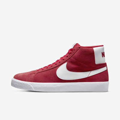 Shop Nike Unisex  Sb Zoom Blazer Mid Skate Shoes In Red