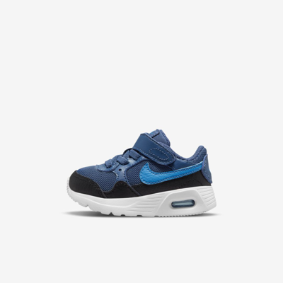 Shop Nike Air Max Sc Baby/toddler Shoes In Mystic Navy,black,light Photo Blue
