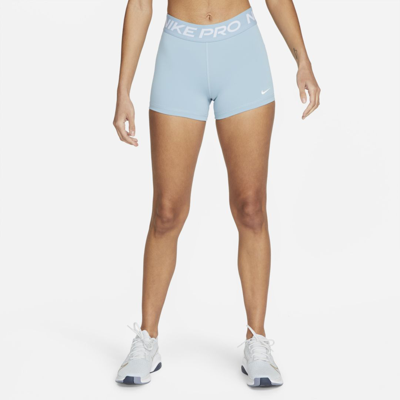 Shop Nike Women's  Pro 3" Shorts In Blue