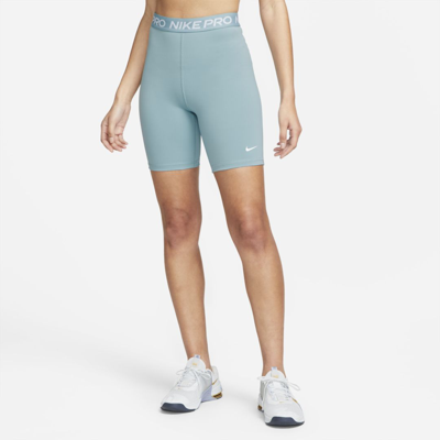 Shop Nike Women's  Pro 365 High-waisted 7" Shorts In Blue