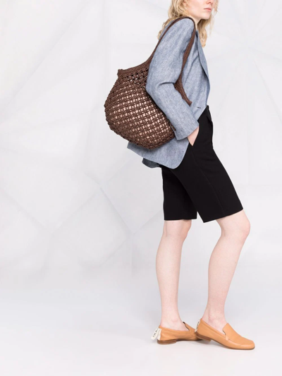 Shop Officine Creative Susan/06 Woven Tote Bag In Brown