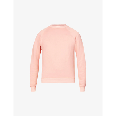 Shop Tom Ford Relaxed-fit Raglan-sleeved Woven Sweatshirt In Lt Pnk Sld
