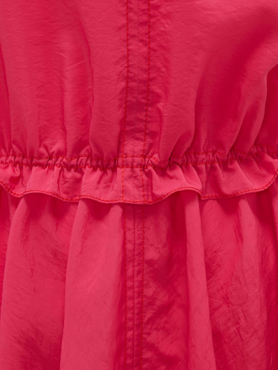 Shop Jw Anderson Asymmetric Halterneck Midi Dress In Pink