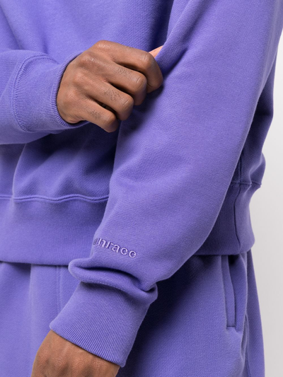 Shop Adidas Originals X Pharrell Williams Basics Crewneck Sweatshirt In Purple
