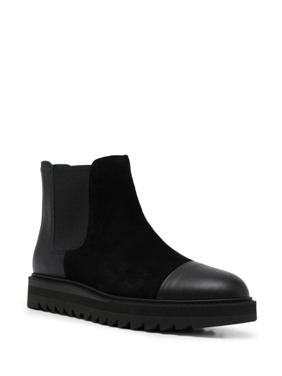 Shop Onitsuka Tiger Side Gore Leather Chelsea Boots In Black